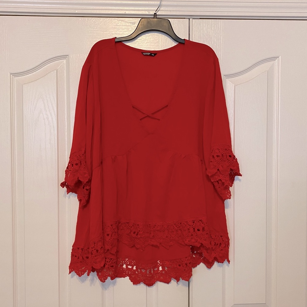 Red blouse